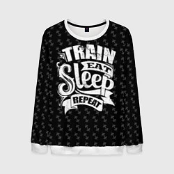 Мужской свитшот Train Eat Sleep Repeat