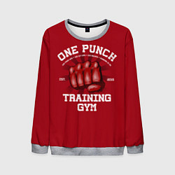 Свитшот мужской One Punch Gym, цвет: 3D-меланж