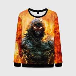 Свитшот мужской Disturbed: Monster Flame, цвет: 3D-черный