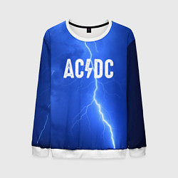 Свитшот мужской AC/DC: Lightning, цвет: 3D-белый
