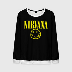 Свитшот мужской Nirvana Rock, цвет: 3D-белый