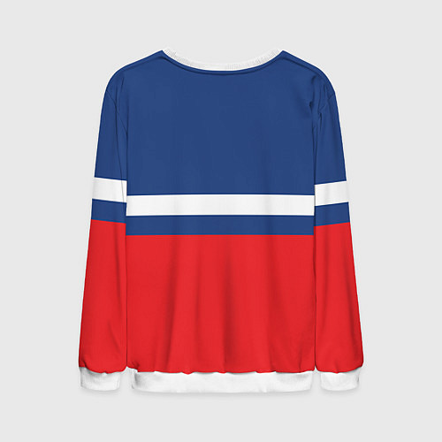 Мужской свитшот Флаг космический войск РФ / 3D-Белый – фото 2