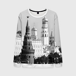 Свитшот мужской Москва: Кремль, цвет: 3D-белый