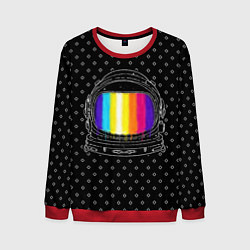 Свитшот мужской Цветной астронавт, цвет: 3D-красный