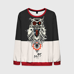 Свитшот мужской TDD Owl 95, цвет: 3D-красный