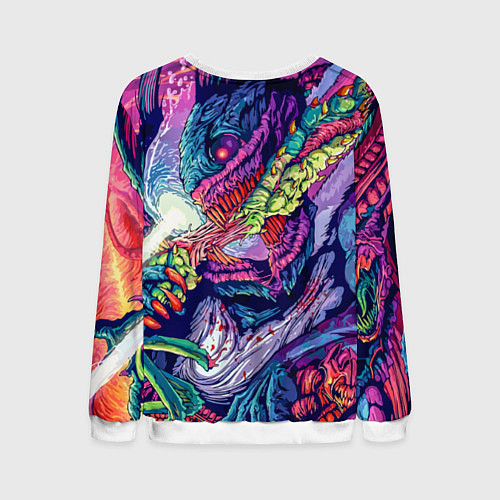 Мужской свитшот Hyper Beast Style / 3D-Белый – фото 2