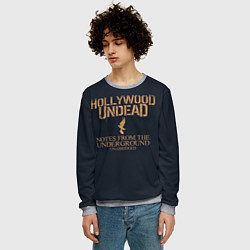 Свитшот мужской Hollywood Undead: Underground, цвет: 3D-меланж — фото 2