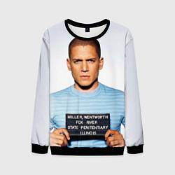 Свитшот мужской Prison Break: Michael Scofield, цвет: 3D-черный