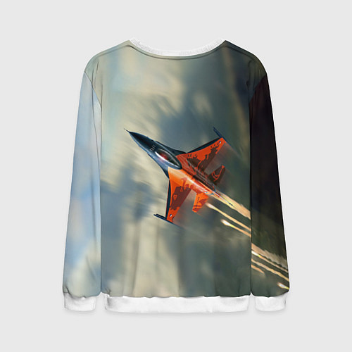 Мужской свитшот Красный F16 / 3D-Белый – фото 2