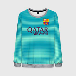 Свитшот мужской Barcelona FC: Aqua, цвет: 3D-меланж