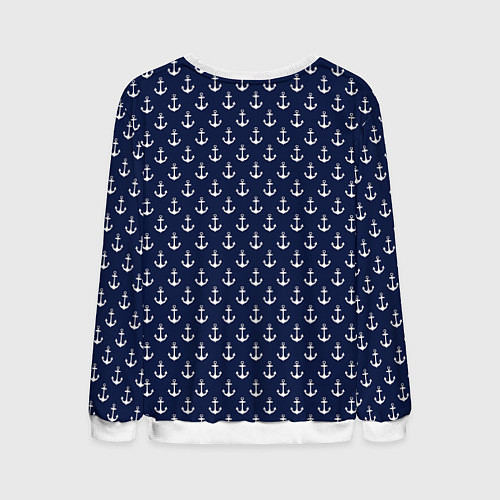 Мужской свитшот Морские якоря / 3D-Белый – фото 2