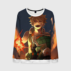 Свитшот мужской Моя геройская академия, цвет: 3D-белый