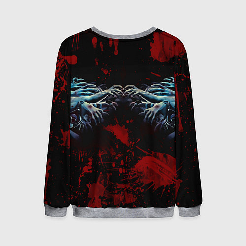 Мужской свитшот Slipknot руки зомби / 3D-Меланж – фото 2