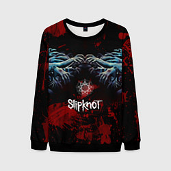 Свитшот мужской Slipknot руки зомби, цвет: 3D-черный
