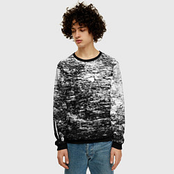 Свитшот мужской Краска и потертости!, цвет: 3D-черный — фото 2