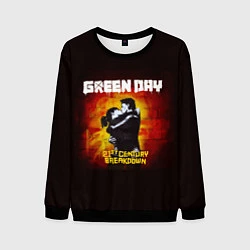 Свитшот мужской Поцелуй Green Day, цвет: 3D-черный