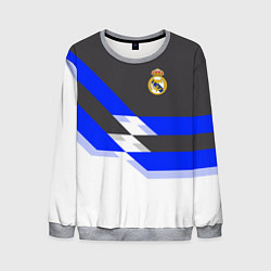 Свитшот мужской Real Madrid FC: White style, цвет: 3D-меланж