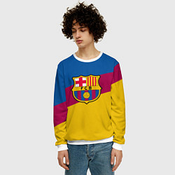 Свитшот мужской FC Barcelona 2018 Colors, цвет: 3D-белый — фото 2