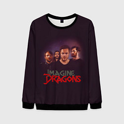 Свитшот мужской Группа Imagine Dragons, цвет: 3D-черный