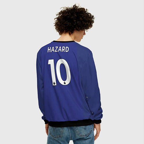 Мужской свитшот Chelsea FC: Hazard Home 17/18 / 3D-Черный – фото 4