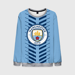 Свитшот мужской FC Manchester City: Creative, цвет: 3D-меланж
