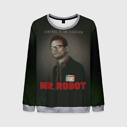 Свитшот мужской Mr Robot: Illusion, цвет: 3D-меланж