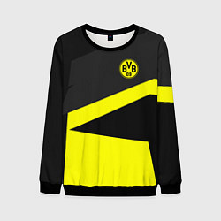 Свитшот мужской FC Borussia: Sport Geometry, цвет: 3D-черный