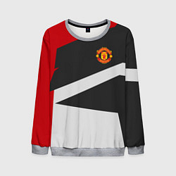 Свитшот мужской FC Manchester United: Sport Geometry, цвет: 3D-меланж