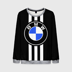 Свитшот мужской BMW: White Strips, цвет: 3D-меланж