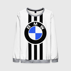 Свитшот мужской BMW: Black Strips, цвет: 3D-меланж