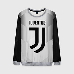 Свитшот мужской FC Juventus: Silver Original, цвет: 3D-меланж