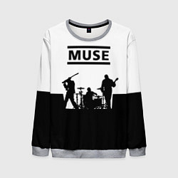 Свитшот мужской Muse B&W, цвет: 3D-меланж