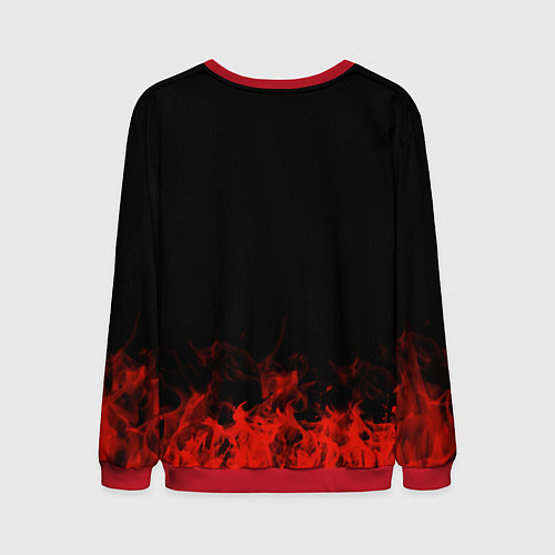 Мужской свитшот The Pretty Reckless: Red Flame / 3D-Красный – фото 2