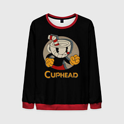 Свитшот мужской Cuphead: Mugman, цвет: 3D-красный