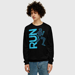 Свитшот мужской RUN: Black Style, цвет: 3D-черный — фото 2