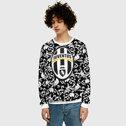 Свитшот мужской FC Juventus: Floral Logo, цвет: 3D-белый — фото 2