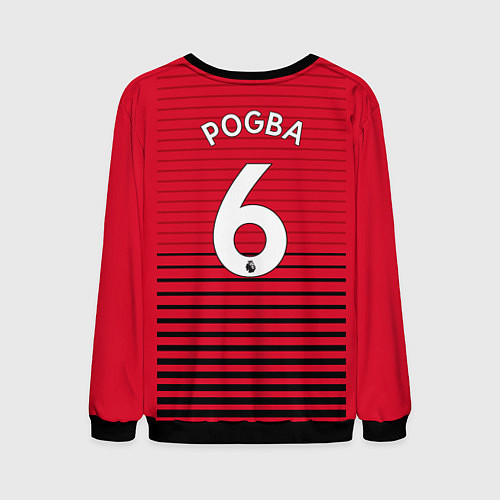 Мужской свитшот FC MU: Pogba Home 18/19 / 3D-Черный – фото 2