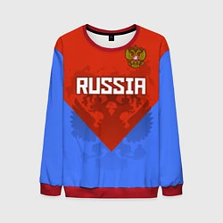 Свитшот мужской Russia Red & Blue, цвет: 3D-красный