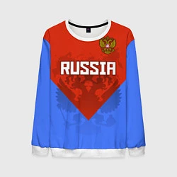 Мужской свитшот Russia Red & Blue