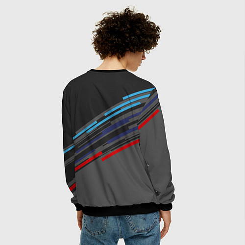 Мужской свитшот BMW BRAND COLOR / 3D-Черный – фото 4