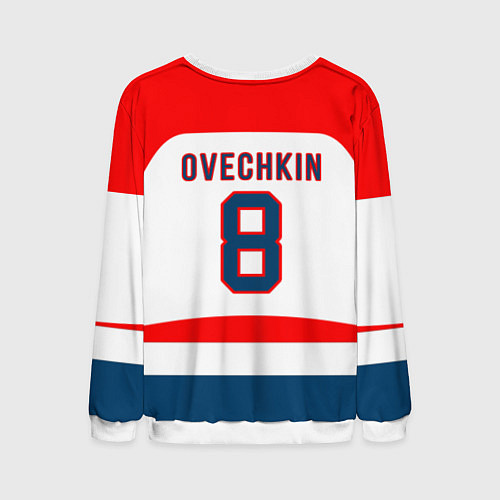 Мужской свитшот Washington Capitals: Ovechkin White / 3D-Белый – фото 2