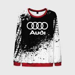 Свитшот мужской Audi: Black Spray, цвет: 3D-красный