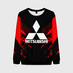 Свитшот мужской Mitsubishi: Red Anger, цвет: 3D-черный