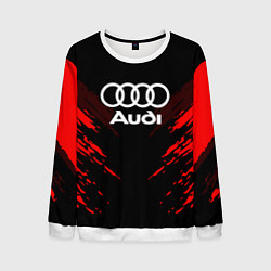 Свитшот мужской Audi: Red Anger, цвет: 3D-белый