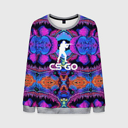 Свитшот мужской CS:GO Violet Hyper Beast, цвет: 3D-меланж