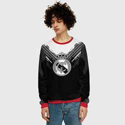 Свитшот мужской FC Real Madrid: Black Style, цвет: 3D-красный — фото 2