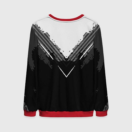 Мужской свитшот FC Real Madrid: Black Style / 3D-Красный – фото 2