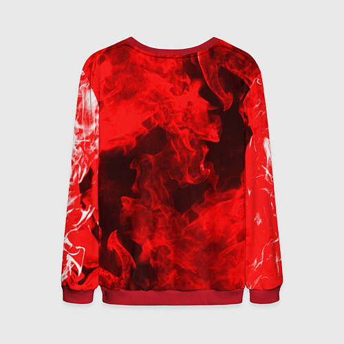 Мужской свитшот Red Snake / 3D-Красный – фото 2