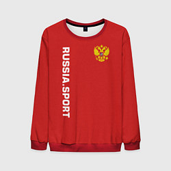 Свитшот мужской Russia Sport, цвет: 3D-красный