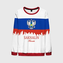 Свитшот мужской Sakhalin: Russia, цвет: 3D-красный